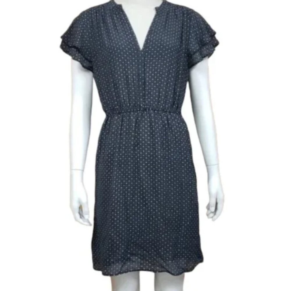 H&M Ruffle Sleeve Geometric Dress Size 10